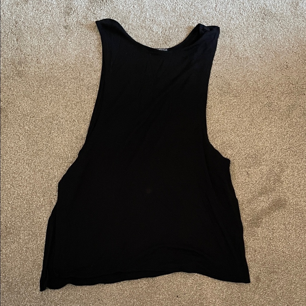Brandy Melville Black Women's Sleeveless Muscle Tank Top